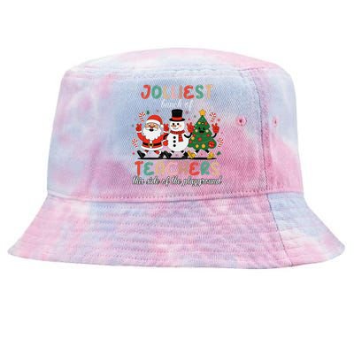 Jolliest Bunch Of Teachers This Side Of The Playground Xmas Tie-Dyed Bucket Hat