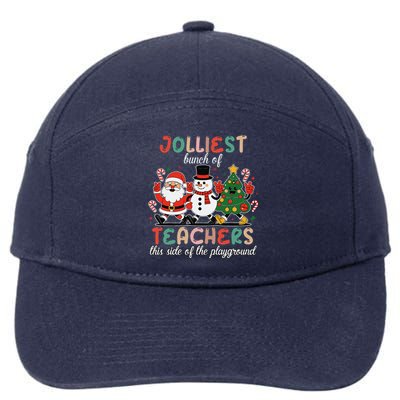 Jolliest Bunch Of Teachers This Side Of The Playground Xmas 7-Panel Snapback Hat