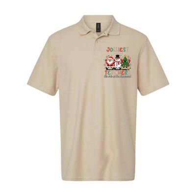 Jolliest Bunch Of Teachers This Side Of The Playground Xmas Softstyle Adult Sport Polo