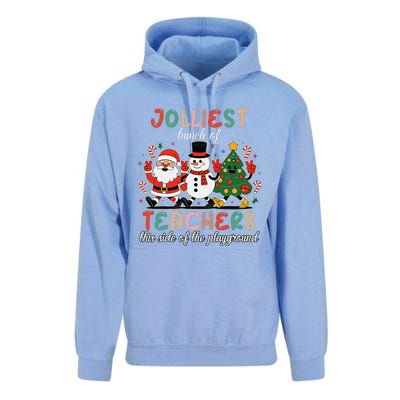 Jolliest Bunch Of Teachers This Side Of The Playground Xmas Unisex Surf Hoodie