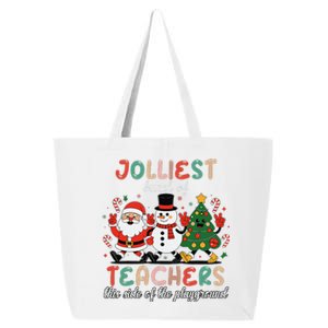 Jolliest Bunch Of Teachers This Side Of The Playground Xmas 25L Jumbo Tote