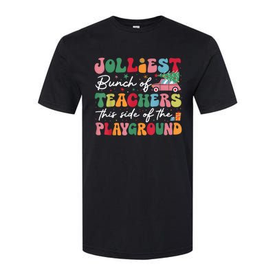 Jolliest Bunch Of Teachers This Side Of The Playground Xmas Softstyle® CVC T-Shirt