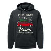 Jolliest Bunch Of Paras This Side Of The Hallway Xmas Performance Fleece Hoodie