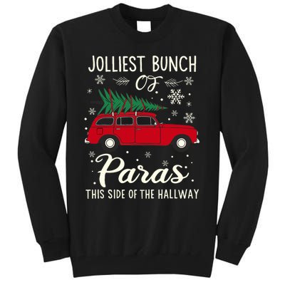 Jolliest Bunch Of Paras This Side Of The Hallway Xmas Tall Sweatshirt