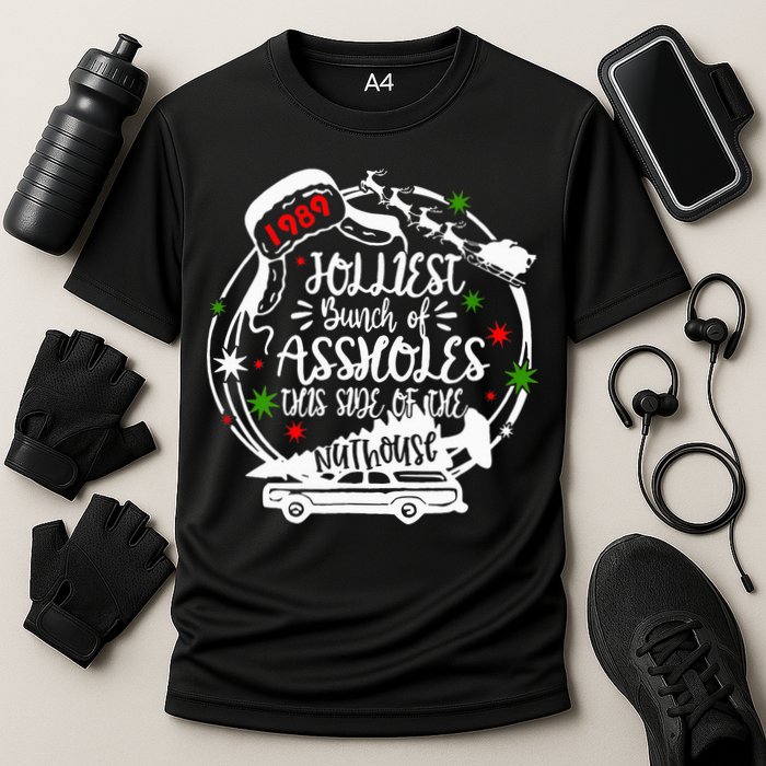 Jolliest Bunch Of Assholes This Side Of The Nut House Xmas  Cooling Performance Crew T-Shirt
