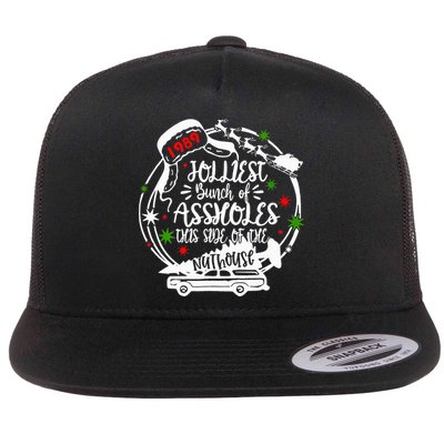 Jolliest Bunch Of Assholes This Side Of The Nut House Xmas  Flatbill Hat
