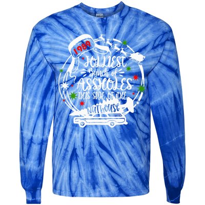 Jolliest Bunch Of Assholes This Side Of The Nut House Xmas  Tie-Dye Long Sleeve Shirt