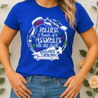 Jolliest Bunch Of Assholes This Side Of The Nut House Xmas  Womens T-Shirt