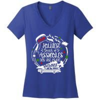 Jolliest Bunch Of Assholes This Side Of The Nut House Xmas  Women's V-Neck T-Shirt