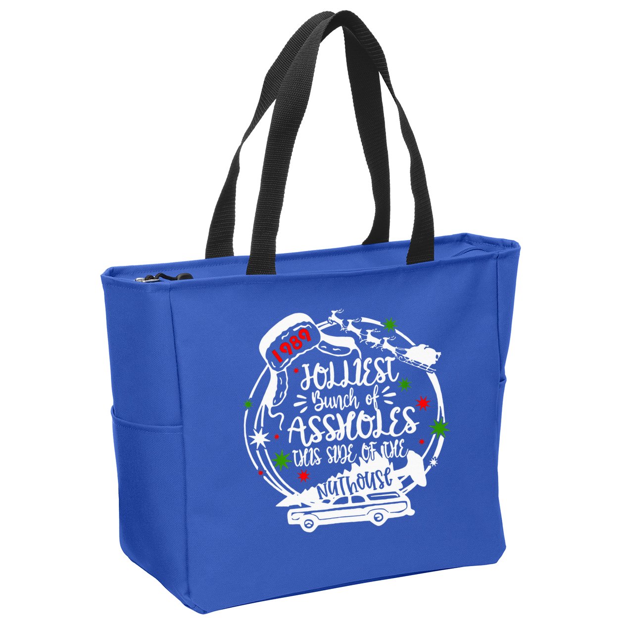 Jolliest Bunch Of Assholes This Side Of The Nut House Xmas  Zip Tote Bag