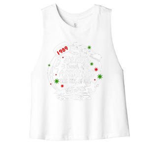 Jolliest Bunch Of Assholes This Side Of The Nut House Xmas  Women's Racerback Cropped Tank