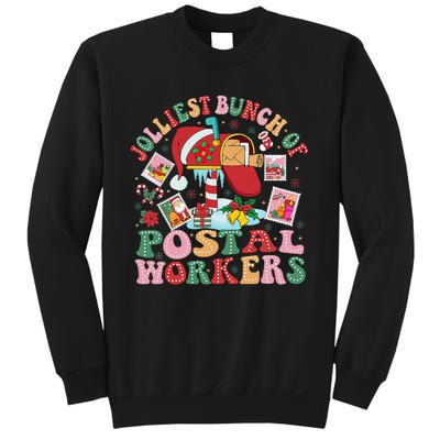 Jolliest Bunch Of Postal Workers Christmas Mail Carrier Sweatshirt