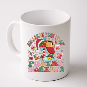 Jolliest Bunch Of Postal Workers Christmas Mail Carrier Coffee Mug