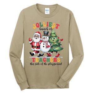 Jolliest Bunch Of Teachers This Side Of The Playground Xmas Tall Long Sleeve T-Shirt