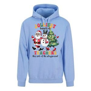 Jolliest Bunch Of Teachers This Side Of The Playground Xmas Unisex Surf Hoodie