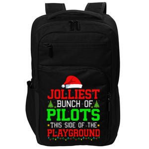 Jolliest Bunch Of Pilots Of Playground Christmas Job Team Impact Tech Backpack