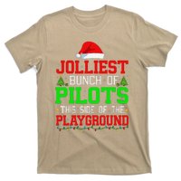 Jolliest Bunch Of Pilots Of Playground Christmas Job Team T-Shirt