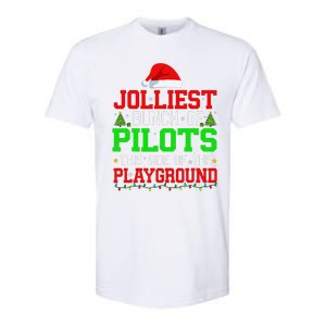 Jolliest Bunch Of Pilots Of Playground Christmas Job Team Softstyle CVC T-Shirt