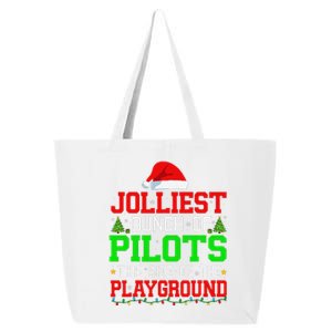 Jolliest Bunch Of Pilots Of Playground Christmas Job Team 25L Jumbo Tote