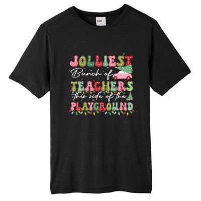 Jolliest Bunch Of Teachers This Side Of The Playground Teach Tall Fusion ChromaSoft Performance T-Shirt