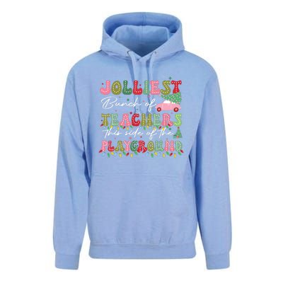 Jolliest Bunch Of Teachers This Side Of The Playground Teach Unisex Surf Hoodie