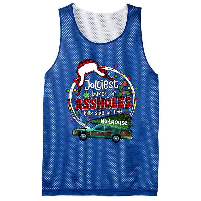 Jolliest Bunch Of Assholes This Side Of The Nut House Mesh Reversible Basketball Jersey Tank