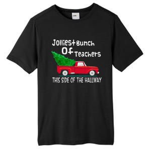 Jolliest Bunch Of Teachers This Side Of The Hallway Xmas Tall Fusion ChromaSoft Performance T-Shirt