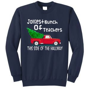 Jolliest Bunch Of Teachers This Side Of The Hallway Xmas Sweatshirt