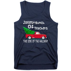 Jolliest Bunch Of Teachers This Side Of The Hallway Xmas Tank Top