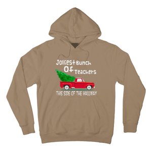 Jolliest Bunch Of Teachers This Side Of The Hallway Xmas Hoodie