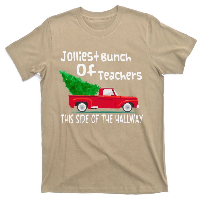 Jolliest Bunch Of Teachers This Side Of The Hallway Xmas T-Shirt