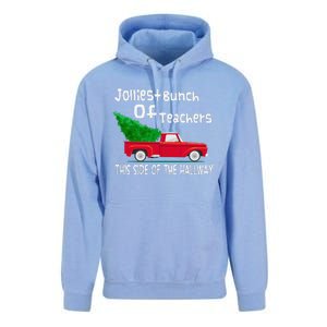 Jolliest Bunch Of Teachers This Side Of The Hallway Xmas Unisex Surf Hoodie