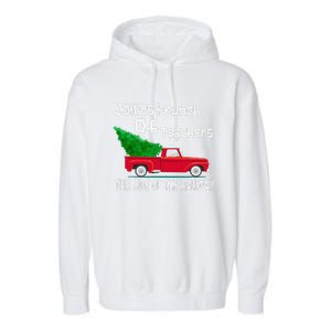 Jolliest Bunch Of Teachers This Side Of The Hallway Xmas Garment-Dyed Fleece Hoodie