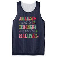 Jolliest Bunch Of Teachers This Side Of The Hallway Mesh Reversible Basketball Jersey Tank