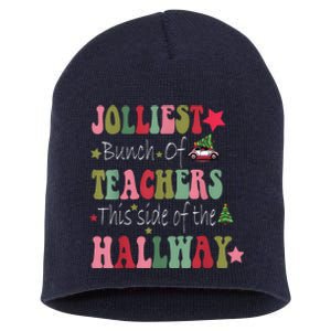 Jolliest Bunch Of Teachers This Side Of The Hallway Short Acrylic Beanie