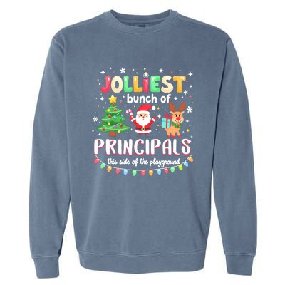 Jolliest Bunch Of Principals This Side Of The Playground Garment-Dyed Sweatshirt