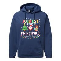 Jolliest Bunch Of Principals This Side Of The Playground Performance Fleece Hoodie