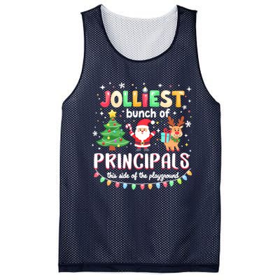 Jolliest Bunch Of Principals This Side Of The Playground Mesh Reversible Basketball Jersey Tank