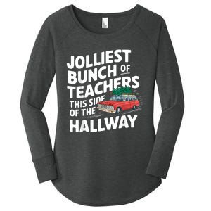 Jolliest Bunch Of Teachers This Side Of The Hallway Xmas Women's Perfect Tri Tunic Long Sleeve Shirt