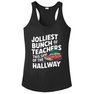 Jolliest Bunch Of Teachers This Side Of The Hallway Xmas Ladies PosiCharge Competitor Racerback Tank