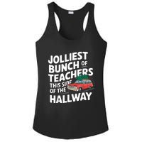 Jolliest Bunch Of Teachers This Side Of The Hallway Xmas Ladies PosiCharge Competitor Racerback Tank