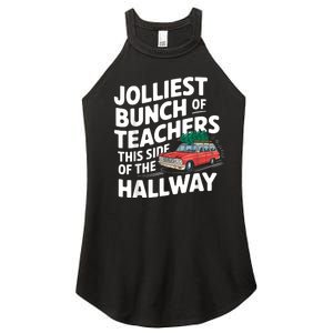 Jolliest Bunch Of Teachers This Side Of The Hallway Xmas Women's Perfect Tri Rocker Tank