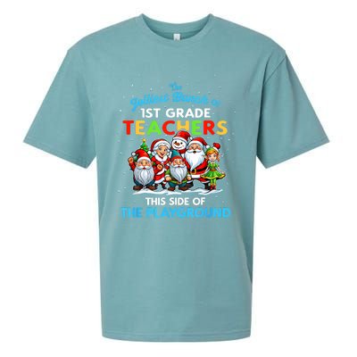 Jolliest Bunch Of 1st Grade Teachers This Side Of Playground Sueded Cloud Jersey T-Shirt