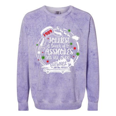 Jolliest Bunch Of Assholes This Side Of The Nut House Xmas  Colorblast Crewneck Sweatshirt