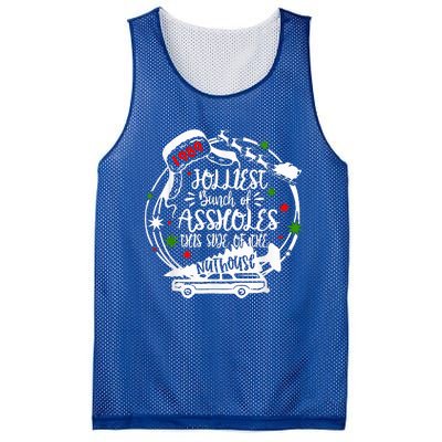 Jolliest Bunch Of Assholes This Side Of The Nut House Xmas  Mesh Reversible Basketball Jersey Tank