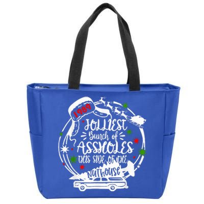 Jolliest Bunch Of Assholes This Side Of The Nut House Xmas  Zip Tote Bag