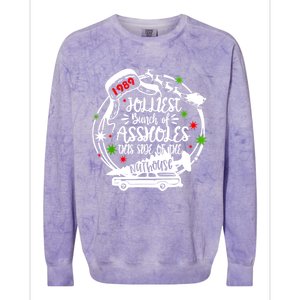 Jolliest Bunch Of Assholes This Side Of The Nut House Xmas Colorblast Crewneck Sweatshirt