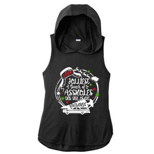 Jolliest Bunch Of Assholes This Side Of The Nut House Xmas Ladies PosiCharge Tri-Blend Wicking Draft Hoodie Tank