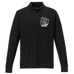 Jolliest Bunch Of Assholes This Side Of The Nut House Xmas Performance Long Sleeve Polo