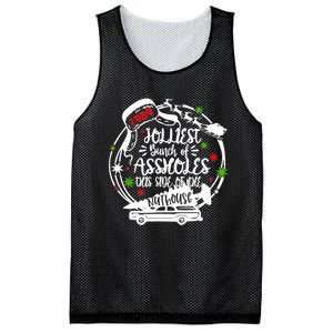 Jolliest Bunch Of Assholes This Side Of The Nut House Xmas Mesh Reversible Basketball Jersey Tank